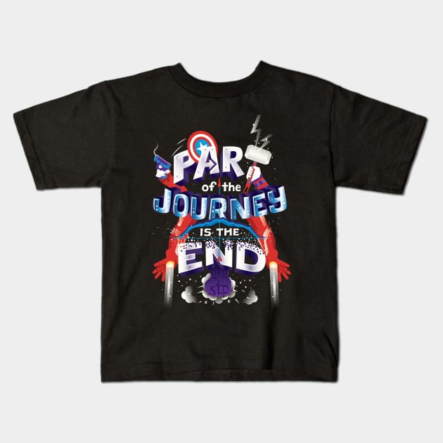 Part of the Journey Kids T-Shirt by risarodil